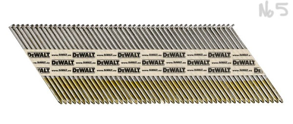 DeWalt Streifennagel DNPT 2.8 x 63mm 34Grad, VE: 2200 Stück, Glatt Blank, DNPT2863Z