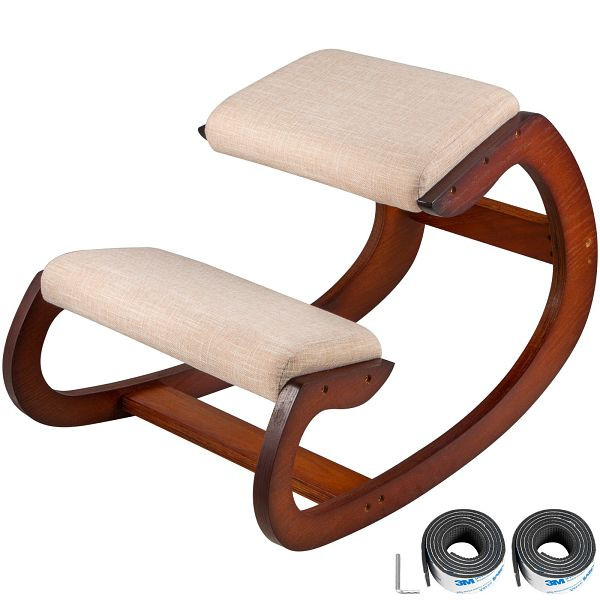 VEVOR Ergonomischer Kniestuhl 220lbs Tragfähigkeit Büro Zu Hause Computerstuhl Holzhocker Haltungskorrektur, DNGDSHTSKJ0000001V0