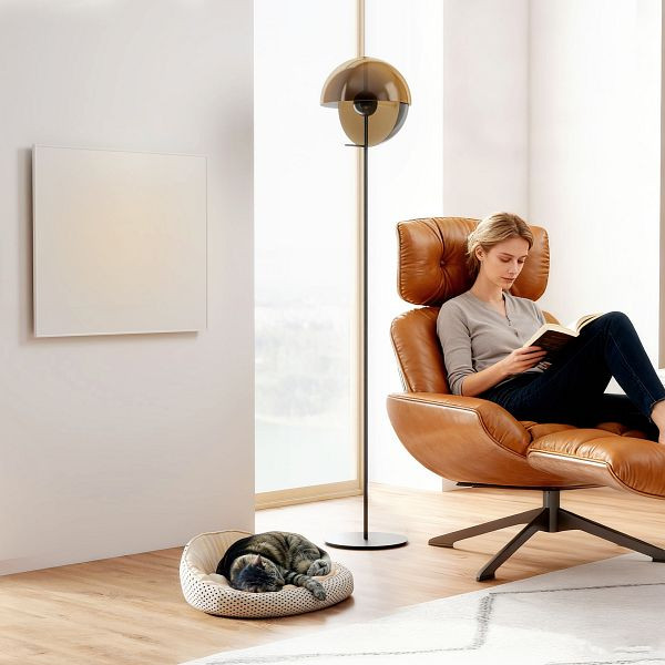 HOMCOM Elektrischer Heizer, Wandmontage, Infrarot-Heizung, energiesparend, Thermostat, Timer, Fernbedienung, Überhitzungsschutz, 820-490V90WT