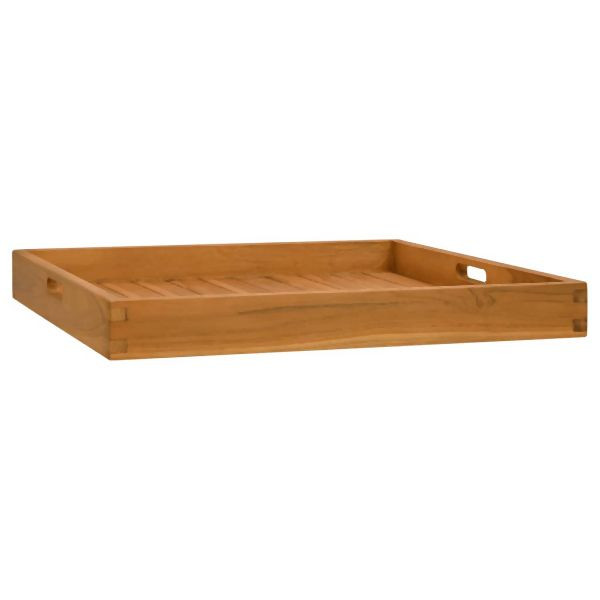 vidaXL Serviertablett 60x60 cm Abmessung Massivholz Teak, 315458