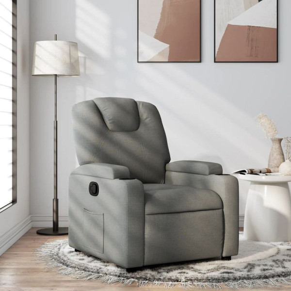 vidaXL Relaxsessel Dunkelgrau Stoff, 3205509, 8721012179974