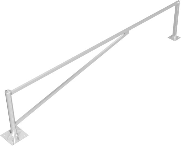 Schake Drehschranke, für Dübel Befestigung, feuerverzinkt, lichte Weite: 4500 mm, für Vorhangschloss, 413_450VP