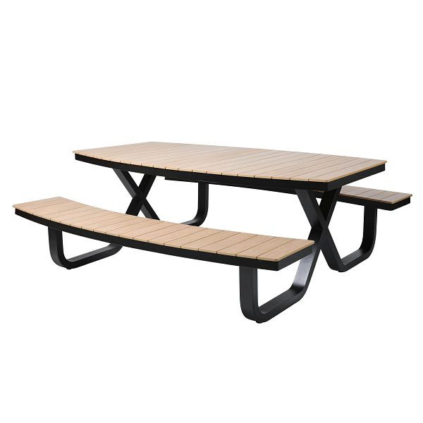 BEST Buddy, Picknicktisch Polywood, Polywood / Schwarz, 521431