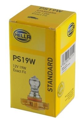HELLA Halogen-Glühlampe, PS19W, Standard, 12V, 19W, Sockelausführung Glühlampe: PG20/1, Schachtel, 8GA 223 569-021