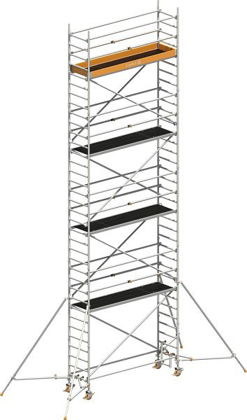 Layher Gerüst Uni Standard P2 mit Uni Telegeländer und Gerüststützen, Max. Plattformhöhe: 8,20 m, 1411128