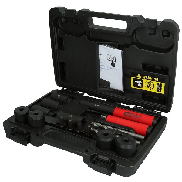 KS Tools Felgenschloss-Ausbohr-Satz, 16teilig, 913.1484