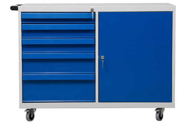 Gürkan Werkstatt-Trolley, 60 x 109 x 84 cm, Lichtgrau, MTC/RD.5, 109486