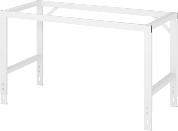RAU Fahrbarer Arbeitstisch Tom (4 LR), B1500xT1000xH910-1230mm, Buche-Massiv-Platte-25mm, 06-625B10-15-4LF.12