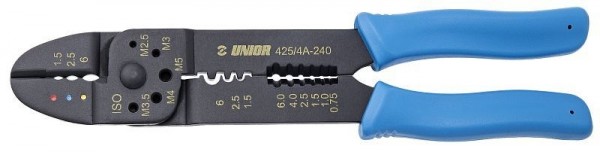 Unior Presszange, 240 mm, isolierte Kabelschuhe, 601136