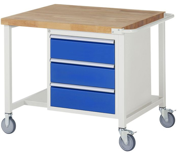 RAU Fahrbare Werkbank 8157, B1000xT900xH880mm, 3x Schublade-Teilauszug, 05-8157A6-109B4S.11