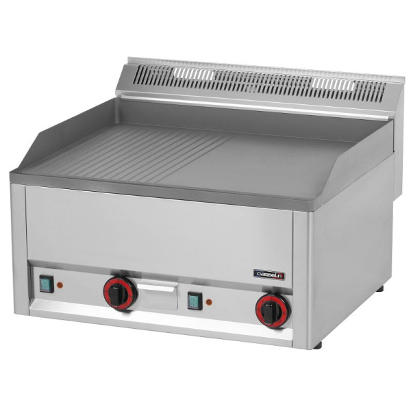 Casselin Snackplatte Gusseisen gerillt glatt 66 - Linie 600, C6PASFRL66