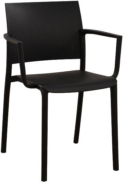 CLP Gartenstuhl Valtor, schwarz, 328069, 4255716387785
