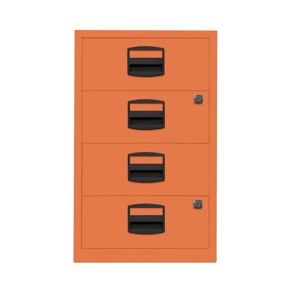 Bisley Home Beistellschrank PFA, 4 Universalschubladen, 603 orange, PFA4S603