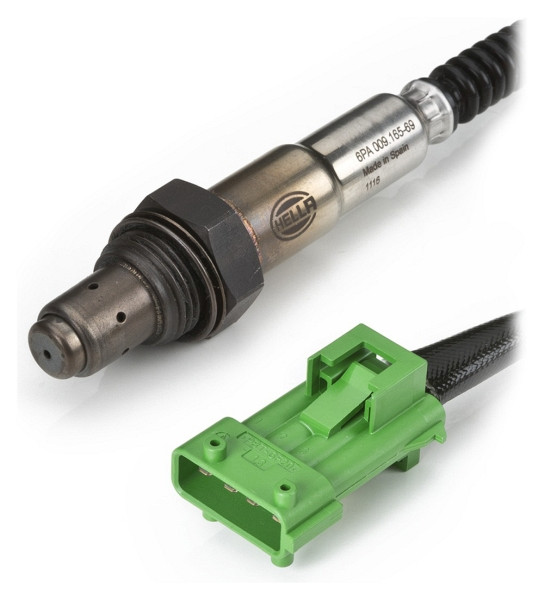 HELLA Lambdasonde, 4-polig, Kabel: 470mm, 6PA 009 165-691