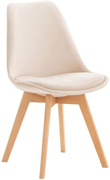 CLP Stuhl Linares Samt, beige, 316184, 4251756436919
