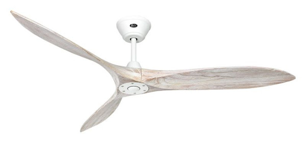CasaFan Deckenventilator Eco Airscrew 152 Lack matt weiß-Massivholz Lack weiß gebürstet, 315248