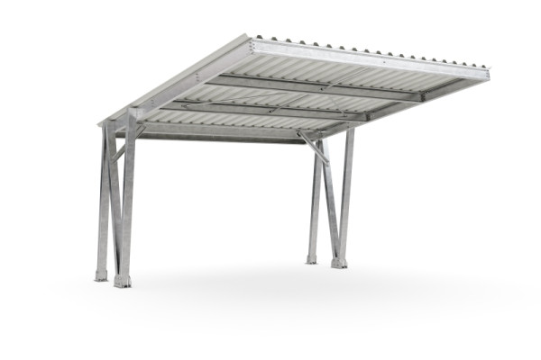 WSM Carport Modell EcoCover für zwei Stellplätze - Grundeinheit, 102200038