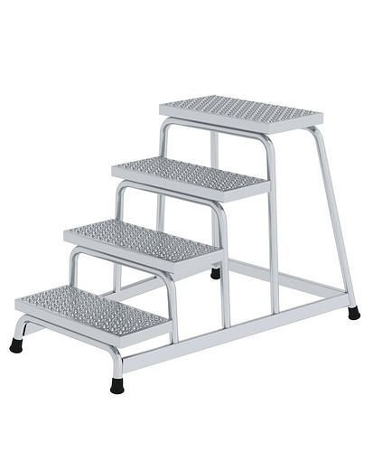 Krause Arbeitsplattform aus Aluminium, 4 Stufen, mit R 13 Rutschschutz, 274496