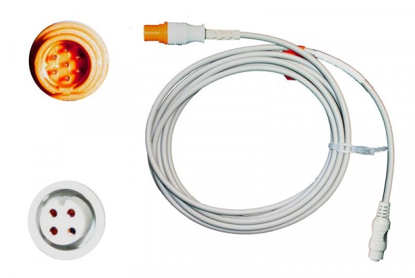 Golmed IBP-Adapterkabel für B.Braun-Transducer, zu Dräger Siemens, IBP-DR2-BB