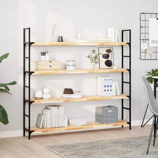 vidaXL Schweberegale 3 Stück 140x20x4 cm Massivholz Akazie Unbehandelt, 3279437