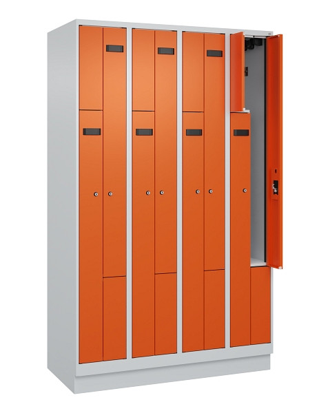 C+P Z-Spind Evolo PLUS, Sockel, 8 Fächer, 1950x1200x500mm, 7035/2004, Zylinderschloss, 049023-408 S10030
