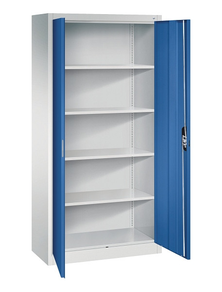 C+P Büroschrank Acurado, H1950xB930xT400mm, 7035/5010, 9260-000 S12050