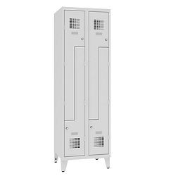 Eurobox Z-Spind, 2 Abteile 4 Fächer mit Füßen, 300 mm, 0401-030202