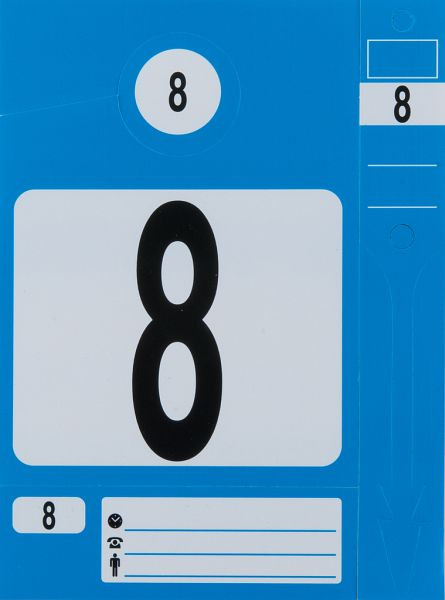KS Tools Schlüsselanhänger-Set, blau, VE: 300 Stück, 500.8016