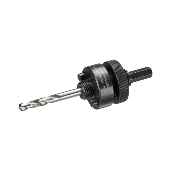 DeWalt Standard-Adapter für Lochsägen 10mm Aufnahmeschaft (für Lochsägen-Durchmesser 32-210mm), DT90368-QZ