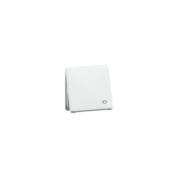 PEHA Steckdose 1f weiß glänzend STAND UP Klappdeckel IP20 ZP horizontal/vertikal Zentral D80.6511.02K, 120281