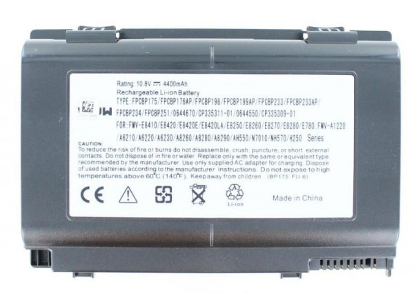 AGI Akku kompatibel mit FUJITSU-SIEMENS LIFEBOOK E780 / FPCBP176, 58834