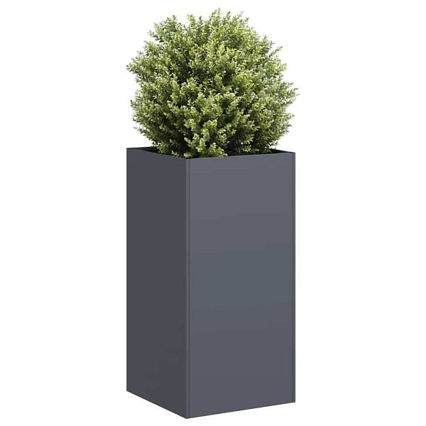 vidaXL Pflanzkübel Anthrazit 40x40x80 cm Kaltgewalzter Stahl, 860705