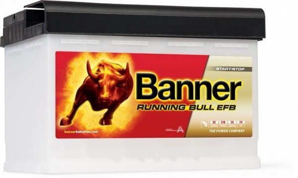 Banner PKW Batterie Running Bull EFB 570 11 für Standard Start/Stop Anwendung, 012570110101