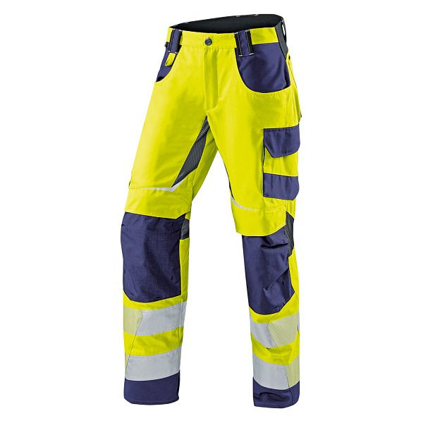 Kübler REFLECTIQ Sommerhose PSA 2, Farbe: warngelb/dunkelblau, Größe: 98, 2407 8343-3448-98