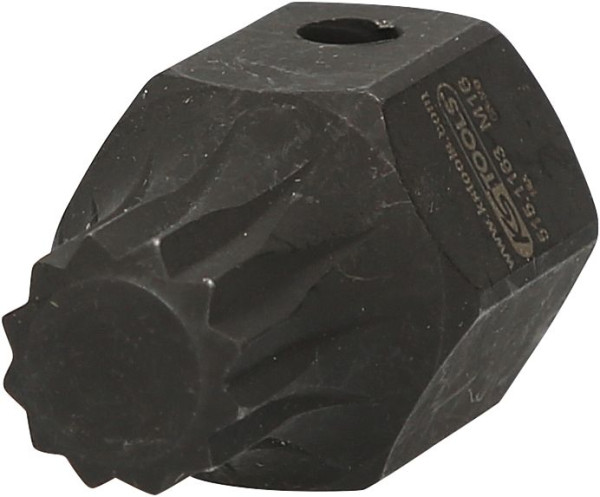 KS Tools 1/2" DUODRIVE Spezial-Kraft-Bit-Stecknuss XZN, M16, 43mm kurz, 515.1163