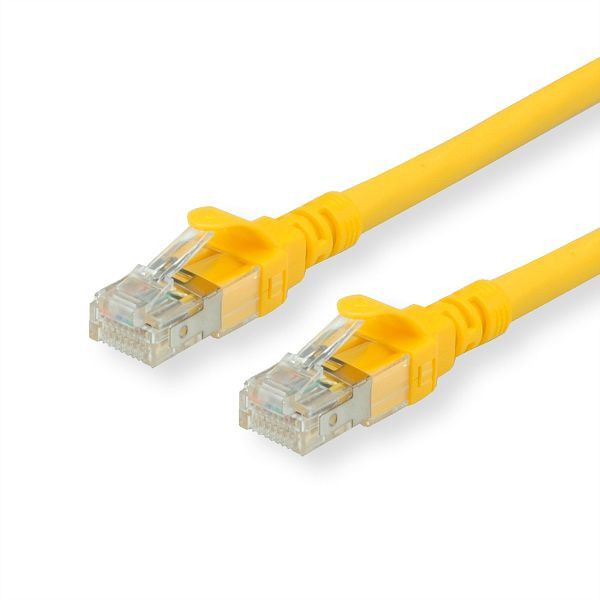 ROLINE Patchkabel Kategorie 6 UTP, Component Level, LSOH, gelb, 1,5 m, Gewicht: 56.8 g, 21.15.2072