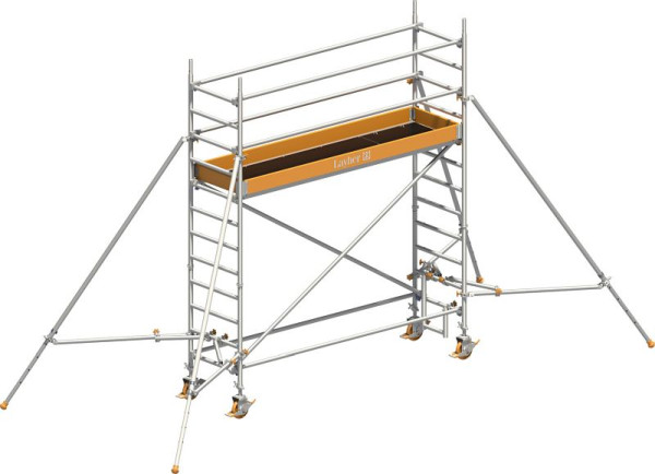 Layher Gerüst Uni Standard P2 mit Gerüststützen, Max. Plattformhöhe: 2,20 m, 1401122