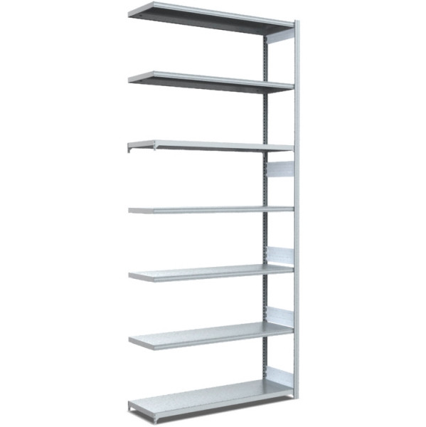 BITO Fachbodenregal Typ: L/M/S Anbaufeld 40mm-Boden Set /L 100kg 2999x996x424 verzinkt, C1231-0010