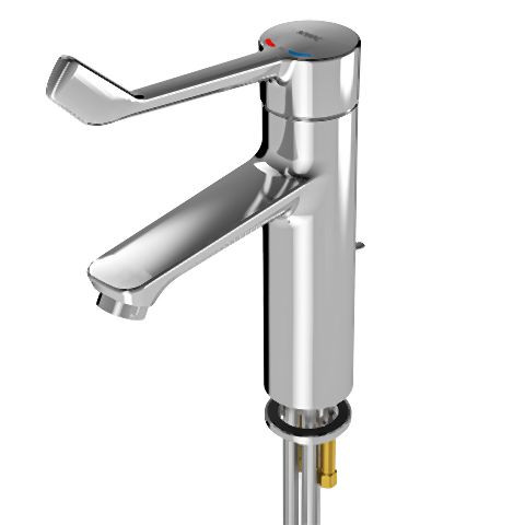 KWC Thermostat-Standbatterie, F4, EHM, 135 mm, Armhebel, Zugstange, Rohre, 2030072406