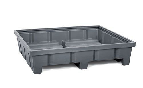 DENIOS Regalwanne Typ RWP 14.3 aus Polyethylen (PE), für Regale mit Fachbreite 1400 mm, 201369