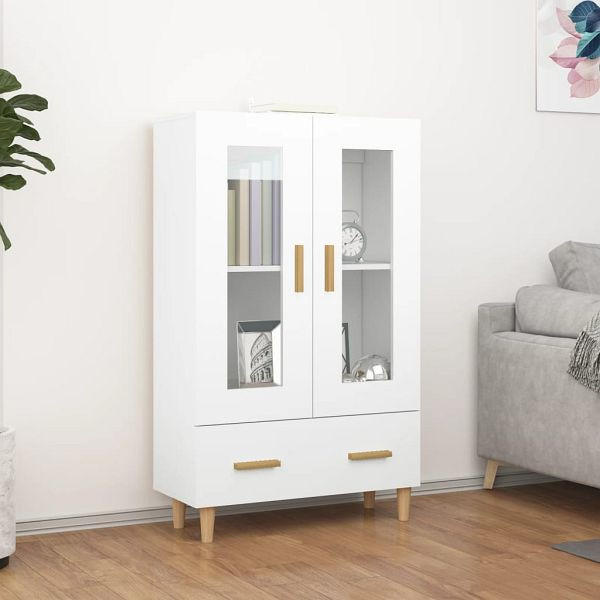 vidaXL Highboard Weiß 70x31x115 cm Holzwerkstoff, 812546
