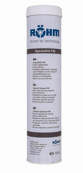 Röhm Spezialfett F80, 500 g Patrone, 308555