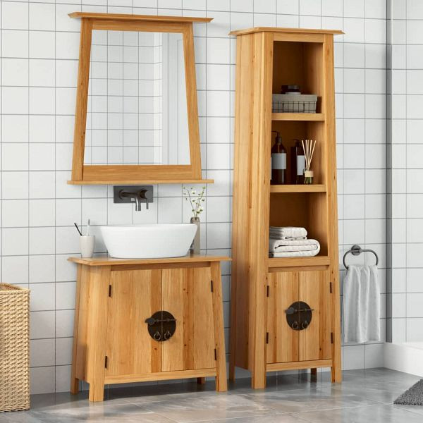 vidaXL 2-tlg. Badmöbel-Set Massivholz Kiefer, Top-Qualität, 3223456