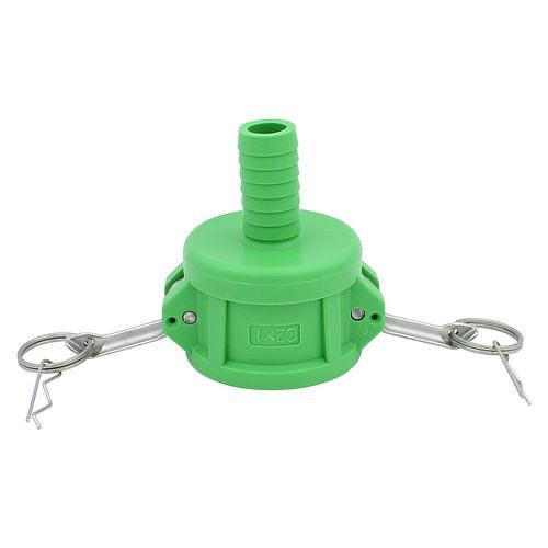 DENIOS IBC-Schlauchanschluss, Camlock 2-Dose Typ C, auf Schlauchtülle 25 mm, VE: 3 Stück, 311466