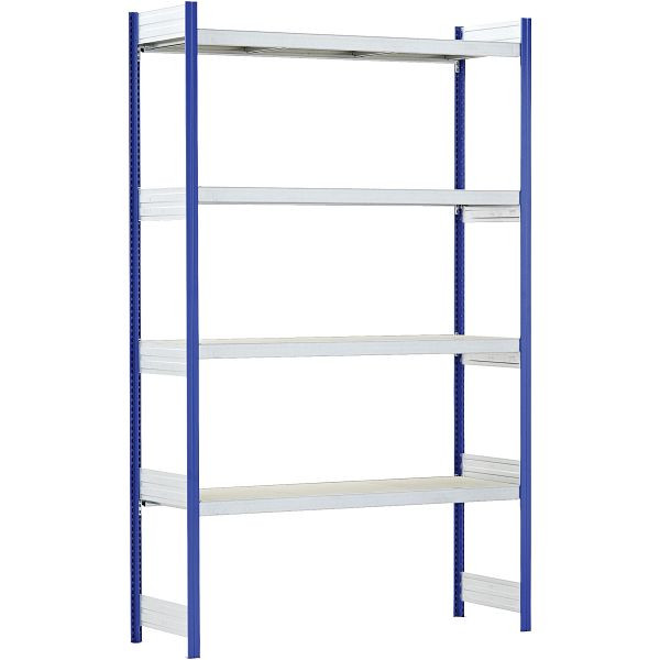 BITO Großfachregal Anbaufeld Set /350kg 2499x2016x624 4 Ebenen Spanplatte RAL5010, C1256-0047