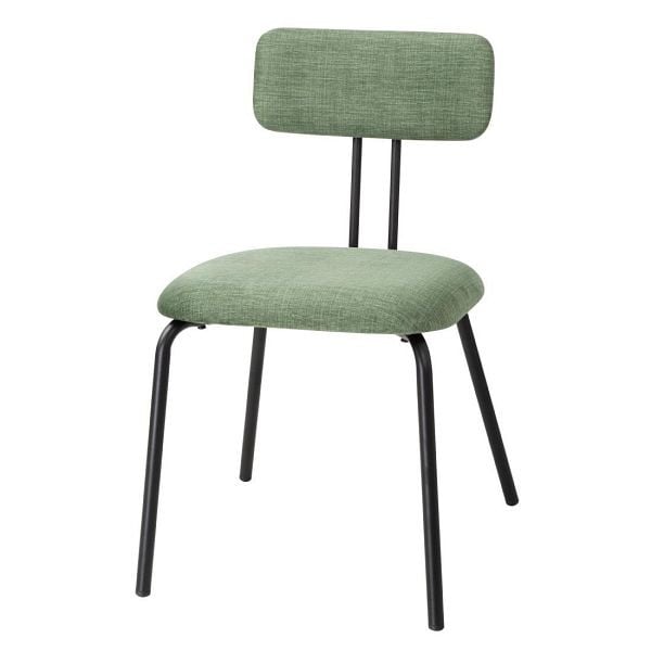 Bolero Fairfield-Stühle, dunkler Walnuss- und Grün-Mix (2er-Pack), FU501