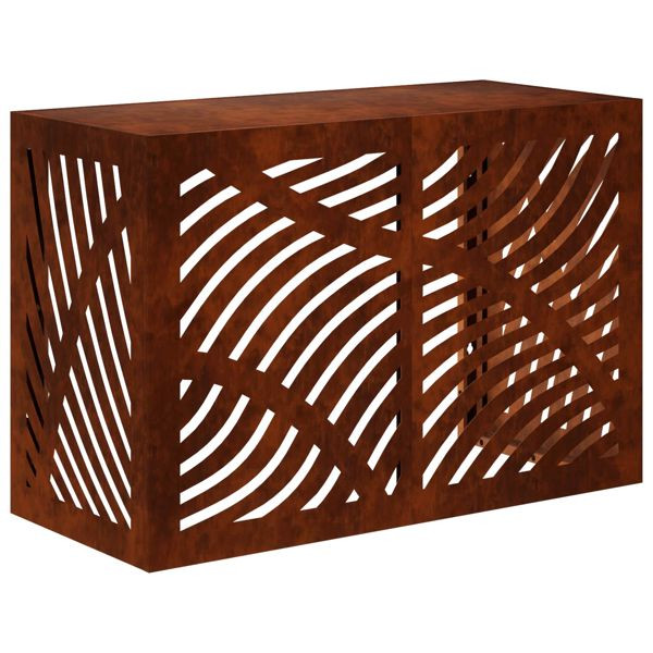 vidaXL Klimaanlagenabdeckung Rostoptik 90 x 40 x 60 cm Wetterfeststahl, 8014100