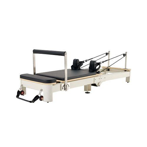 VEVOR Faltbare Pilates Reformer Maschine aus Aluminium mit Sitzbox & doppeltem Widerstand – für alle Levels, bis 181,44 kg, PLTHXCLKZD008JUJ3V0