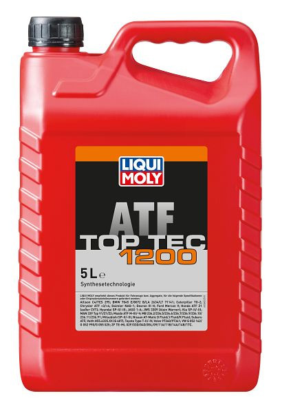 LIQUI MOLY Getriebeöl Top Tec ATF 1200, Kanister Kunststoff, VE: 5 Liter, 3682
