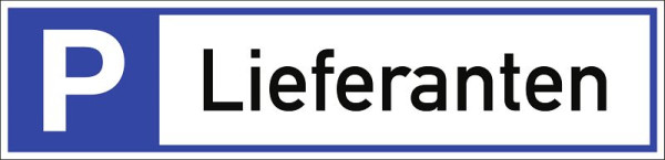 Moedel Parkplatzreservierer Lieferanten, Aluminium, 460x110 mm, 108105